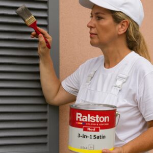 Ralston 3-In-1 Satin – Laque satinée alkyde microporeuse tout-en-un pour intérieur et extérieur