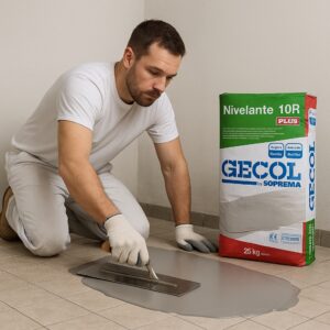 GECOL Nivelante 10-R PLUS - Le mortier auto-nivelant à prise rapide pour sols parfaitement lissés
