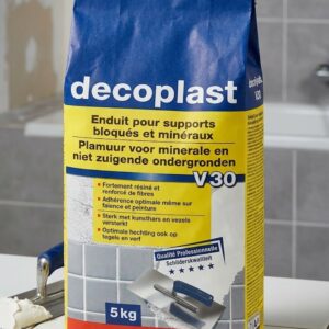 DECOPLAST V30 – L'enduit de rénovation sur carrelage et fonds bloqués (0 à 10 cm)
