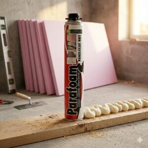 Parafoam Paneglue NBS : Mousse adhésive PU pour Isolants, Placo et Béton Cellulaire