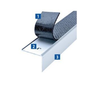 TREDSAFE – Nez de marche antidérapant en aluminium avec inserts DIAMONDTRED