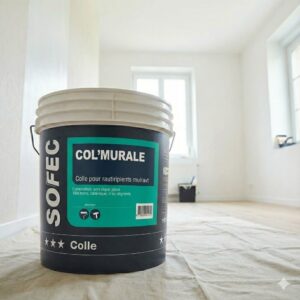 Col'Mural : La colle polyvalente pour revêtements lourds (Jusqu'à 1,5 kg/m²) - SOFEC