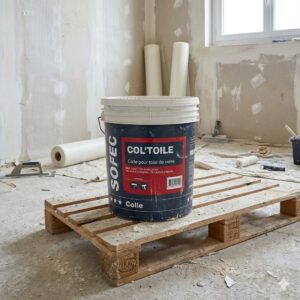 Col'Toile : La colle toile de verre vinylique à fort pouvoir glissant - SOFEC