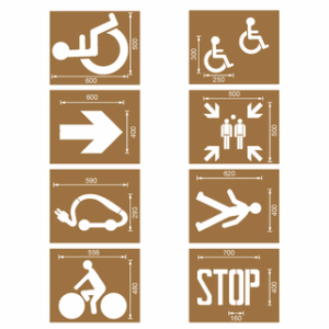 KIT Pochoirs marque sol