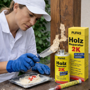 MASTIC À BOIS 2K : Le réparateur bi-composant haute résistance (1,4 kg) - DECOTRIC