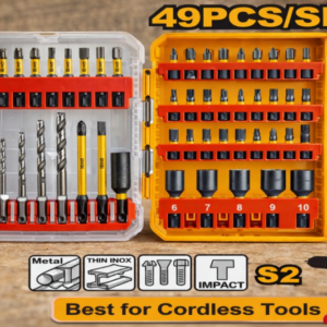 COFFRET 49 PIÈCES : L'assortiment complet d'embouts et forets pour perceuse à percussion - INGCO