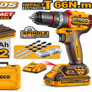 Perceuse-visseuse à percussion P20S 20V 66 Nm INGCO