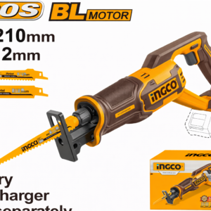 Scie sabre sans fil 20V + 1 lame métal + 1 lame bois INGCO Réf. : 144255