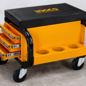 Siège sur roues avec rangements – Charge max. 110 kg