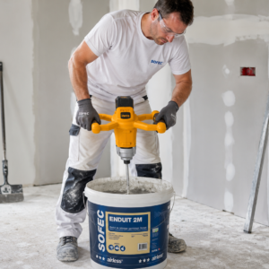 Malaxeur sans fil 20V – vitesse variable – filetage M14 – livré avec tige spirale.